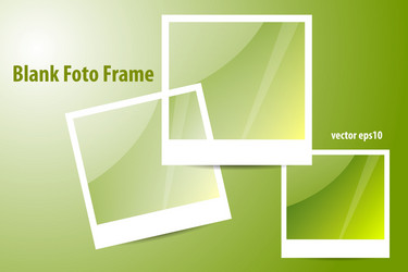 Blank of photo frame vector