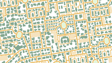 map navigation to own houseview from above vector image