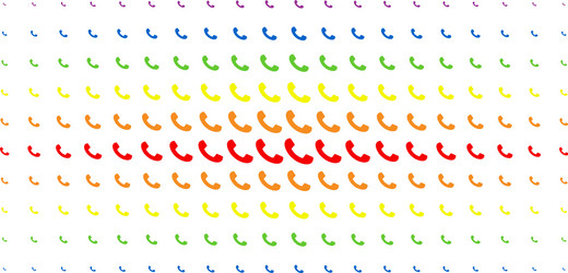 call spectral halftone array vector image