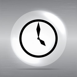 Clock icon background vector