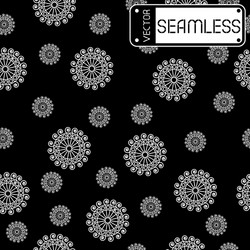 Abstract seamless white pattern with swirls vector