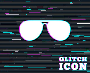 aviator sunglasses sign icon pilot glasses vector