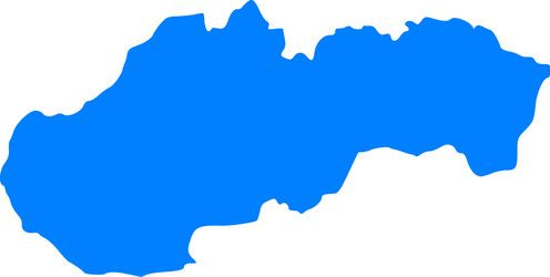 Map Of Slovakia Royalty Free Vector Image Vectorstock