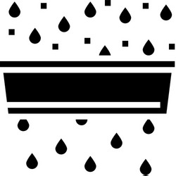 Water purification and pollution glyph icon vector