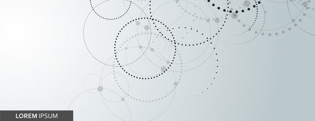 design template with connect dotted circle vector image