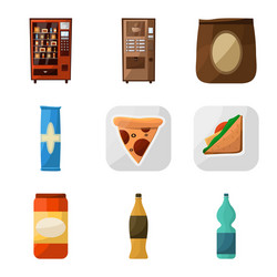 isolated object vending and service sign vector image