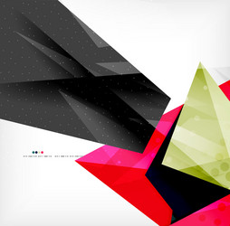 abstract colorful overlapping composition vector image