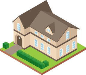 Private house icon vector