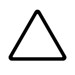 simple triangular shape icon vector image