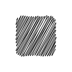 Black scribble square background vector