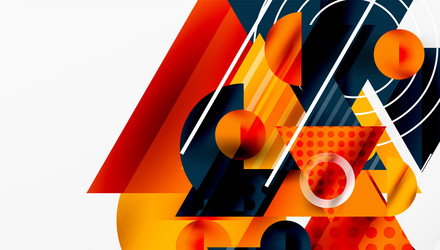 modern geometric background - overlapping vector image