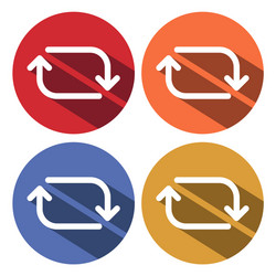 modern reload or refresh rotation icons vector