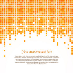 orange pixel background vector