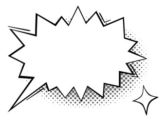scream message balloon empty bubble for angry vector image