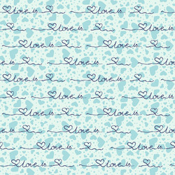 Seamless background with blue hearts vector