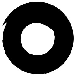 segmented spiral swirl shiny and glossy circle vector