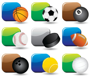 Sport balls Royalty Free Vector Image - VectorStock