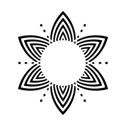 abstract radial circle pattern decorative element vector image