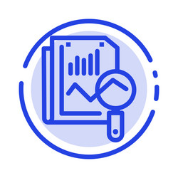 File static search computing blue dotted line vector