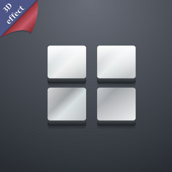 List menu content view options icon symbol 3d vector