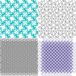 set of pattern modern stylish texture repeating vector image