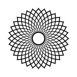 abstract circle radial pattern geometric element vector image