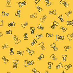 Blue line nerd geek icon isolated seamless pattern vector