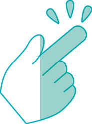 hand click cursor symbol vector image