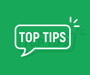 Quick Tip Hint Icon Bulb Fact Idea Royalty Free Vector Image