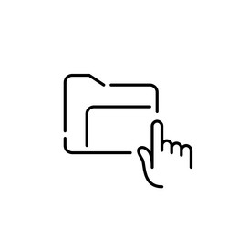 retrieving or accessing document file management vector image