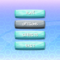 Shiny Button UI Elements vector image