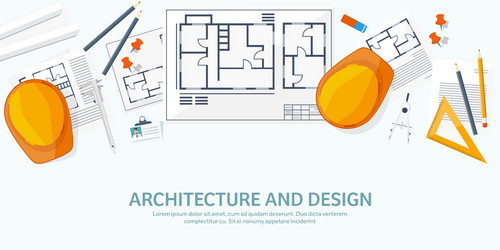 engineering and architecture vector image