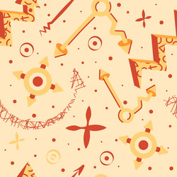 funny arrows seamless pattern playful pointers vector image