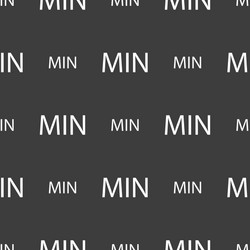 minimum sign icon seamless pattern on a gray vector image