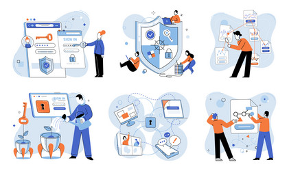 database security the metaphor vector image