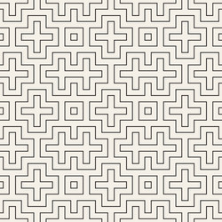 seamless pattern repeating geometric elements vector image