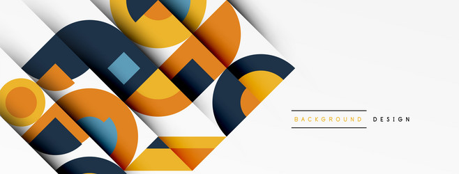 geometric design abstract background - circles vector image