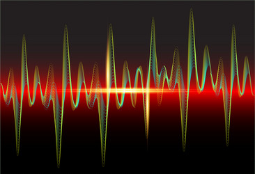 Sound wave rhythm background spectrum color vector