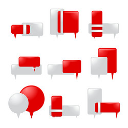 web banner elements for templete design used vector image