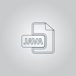Java development file format flat icon vector
