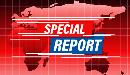 dynamic featuring a world map with bold red vector image