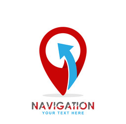 navigation the pointer of location point vector image