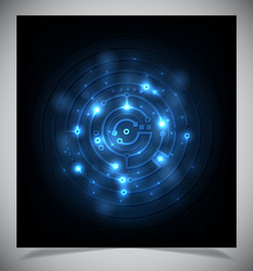 smooth colorful abstract techno background vector image