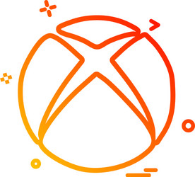 Xbox icon design vector