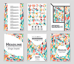 abstract layout background set for art vector image