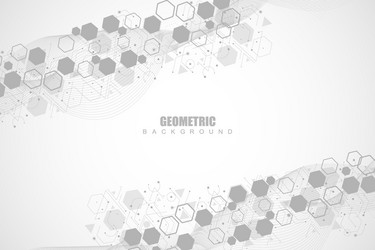 science network pattern connecting lines and dots vector image