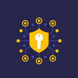security secure communication and encryption icon vector image