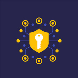 security secure communication and encryption icon vector