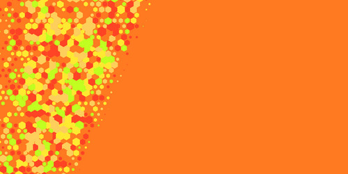 Geometric multi size hexagon with color vector