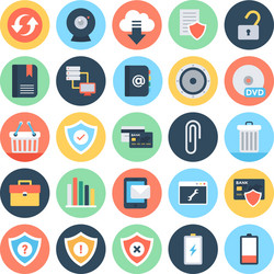web and networking 4 vector image